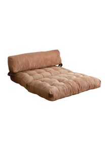 Fold Kadife 2 Camel kinyitható kanapé, világosbarna