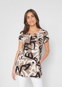 Longshirt - bruin - maat 56/58 (3XL) - bonprix