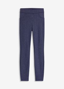 Thermo legging in denim look - blauw - maat 36/38 (S) - bonprix