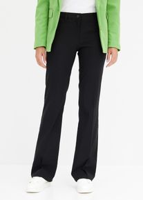 Stretch broek bootcut - zwart - maat 36 - bonprix