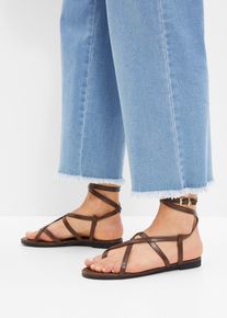 Sandalen - bruin - maat 39 - bonprix
