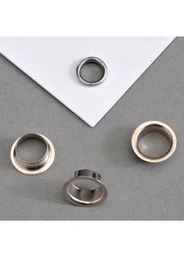 10000 szt. - Oczka na papier Nr. 9E - 7,7mm - 3,8mm | niklowany, metal, srebro
