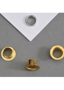 5000 szt. - Oczka na papier Nr. 270 - 5mm - 6,7mm | pokryte mosiądzem, metal, złoty