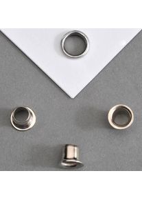 10000 szt. - Oczka na papier Nr. 25 - 4mm - 3,8mm | niklowany, metal, srebro