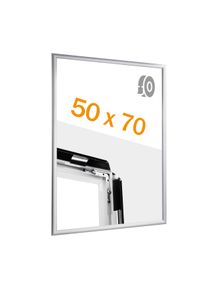 1 szt. - Ramka zatrzaskowa, aluminiowa, B2, samoprzylepna srebro | skos, nachylenie, aluminium