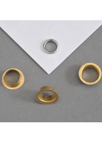 10000 szt. - Oczka na papier Nr. 9E - 7,7mm - 3,8mm | pokryte mosiądzem, metal, złoty