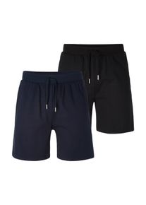 Le Jogger Schlafshorts Herren navy / schwarz Größe M