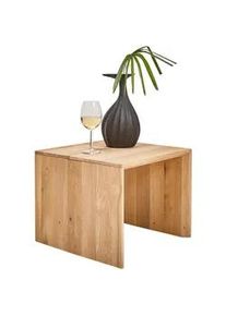 Valnatura Couchtisch , Eichefarben , Holz , Asteiche , quadratisch , Wange , 45x37x45 cm , Pefc, Goldenes M, Made in Germany, Dgm, DGM-Klimapakt, DGM-Emissionslabel , Holzmöbel, Holztische, Wohnzimmertische Holz, Couchtische Holz