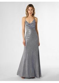 UNIQUE Abendkleid Damen silbergrau Größe 34