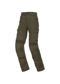 Spirit Motors Damen Cargo Hose 1.0 grün 26/30 - Motorradbekleidung - Motorradhosen - Motorrad Jeanshosen