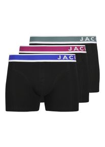 Jack & Jones JACK & JONES Boxershorts 'JACEASTON' Herren royalblau / smaragd / schwarz / weiß Größe S