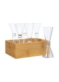 Sagaform Schnapsglas 6-St. in Box, Cocktailgläser, Braun