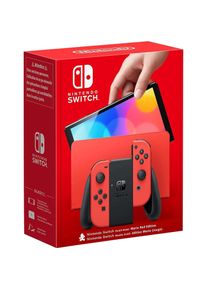 Nintendo Switch (OLED-Modell) - Mario Red Edition, Spielkonsole, Rot, Schwarz