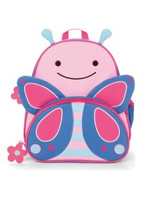 SKIP HOP Skiphop, Kindergartentasche, Zoo Backpack Butterfly, Mehrfarbig, Rosa