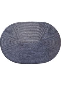 CONTINENTA, Tischset, Tischset oval anthrazit 45x31cm (1 Stk., 45 x 31 cm)