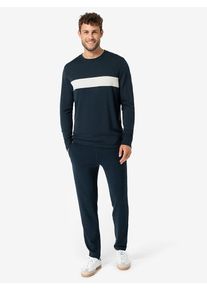 super.natural Functioneel shirt "Montana" donkerblauw/wit - 70% |