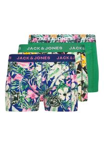 Jack & Jones JACK & JONES Boxershorts 'JACFRED FLAMINGO' Herren navy / grün / altrosa / schwarz Größe S