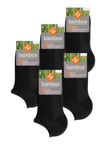 Nur Die Sneakersocken ' Bambus Sneaker ' Herren schwarz Größe 39/42
