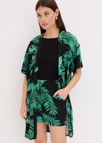 Kimono-Bluse aus flie&szlig;ender Viskose, schwarz, Gr&ouml;&szlig;e 36, Viskose, bonprix
