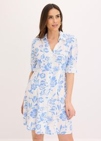 Viskose Blusenkleid, blau, Größe 36, bonprix
