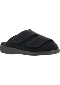 Damen Pantoffel schwarz Gr&ouml;&szlig;e 44