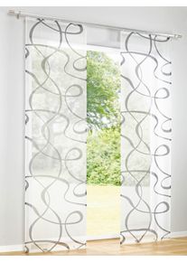 HEINE HOME unisex Schiebevorhang in wei&szlig;-grau ,Gr&ouml;&szlig;e 225x60 cm, Witt, 100% Polyester
