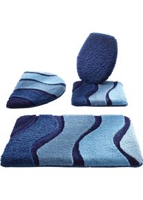 Hagemann unisex Rohož do k&uacute;peľne jemn&aacute; modr&aacute; veľkosť 8 - Poťah na veko