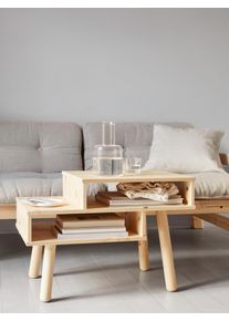 KARUP Salontafel Hako Vierbenige salontafel met twee opbergruimtes salontafels beige