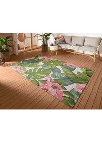 Hanse Home Outdoorkleed Tropical In-& outdoor, tapijt, weerbestendig, balkon, tuin, woonkamer, floraal buitenkleden multicolor