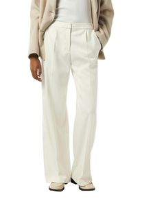 comma, Comma Stoffen broek met wijde pijpen dames harembroeken maat 44 beige