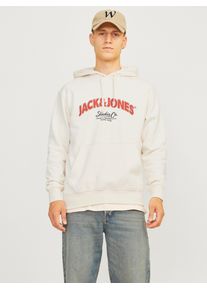 Jack & Jones Jack & Jones Hoodie JORBRONX ARCH BIG SWEAT HOOD heren hoodies maat S wit