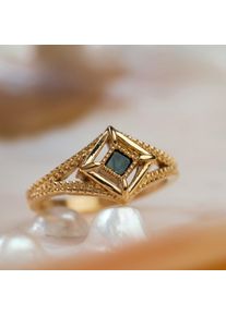 Women Marble Ring Gold Holzkern