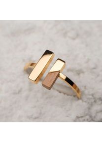 Holzkern Anillo Campania Oro y Koa
