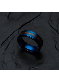 Holzkern Numerary Ring Blauw en Walnoot