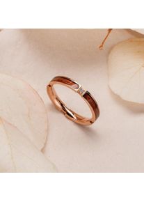 Holzkern Campania Ring Ros&eacute;guld och Sapele