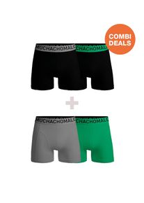 MUCHACHOMALO Heren 2+2-pack microfiber