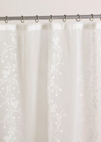 bonprix Perdea cu broderie (1buc.), alb, Î/Lă: 145/130 cm