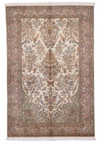 Cashmere Silk Dywan 130x190 Róża (Indian) Ręcznie Tkany