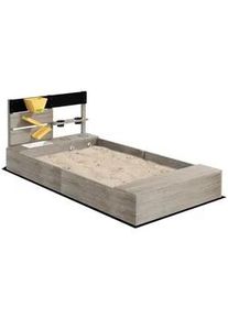 Outsunny Sandkasten, Grau, Tannenholz , Holz , 80x60x154 cm , Outdoor Spielzeug, Sandkästen