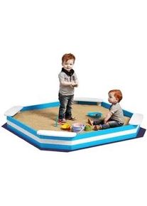 Aiyaplay Sandkasten, Blau, Tannenholz, Polyester , Holz , 133x16x133 cm , Outdoor Spielzeug, Sandkästen
