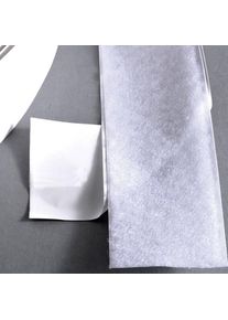 Banda de sujeci&oacute;n por contacto, autoadhesiva, bucle (rollo con 25 m) 50 mm | blanco, nylon|poli&eacute;ster