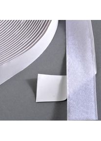 Banda de sujeci&oacute;n por contacto, autoadhesiva, bucle (rollo con 25 m) 38 mm | blanco, nylon|poli&eacute;ster