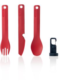 humangear GoBites BIO Reisebesteck, 3-teilig, rot