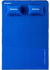 KingCamp Comfort Double II Isomatte, 198x130x4cm, blau