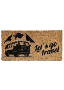 Fu&szlig;matte Kokos, 50x25cm, Motiv Campingbus