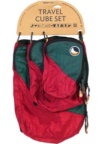 Ticket To The Moon Travel Cube Hängematten-Organizer Set, 3-teilig, burgundy-dark green