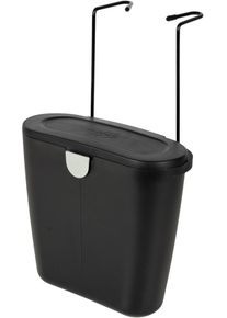 Bo-Camp Mülleimer mit Haken, 5L, schwarz