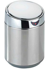 Maximex Tisch- und Kosmetikeimer mit Sensor, Chrom, 0,8L