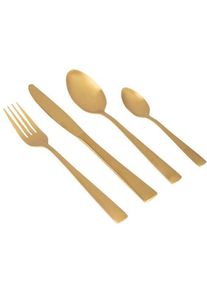 Gimex Besteckset, Edelstahl, 16-teilig, gold
