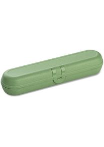Koziol Kozio Klikk Etui für Besteck, nature leaf grün